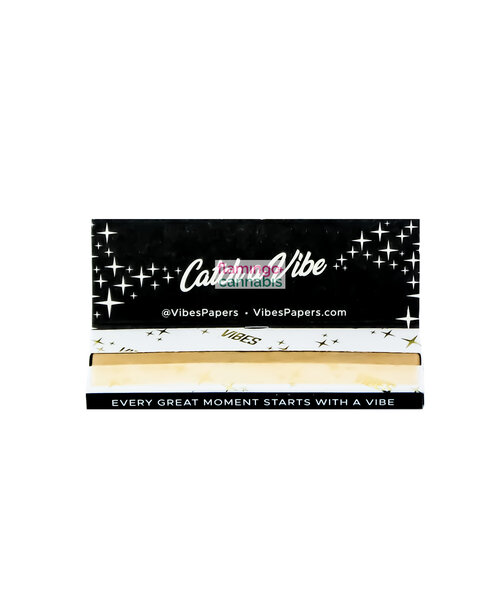 Vibes Ultra Thin 1.25" Rolling Papers (50 Papers/Booklet) (black)