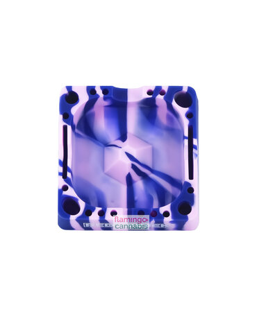 Red Eye Tek Red Eye Tek 4.75" Square Silicone Ashtray Purple Red Eye Tek Red Eye Tek 4.75" Square Silicone Ashtray Purple