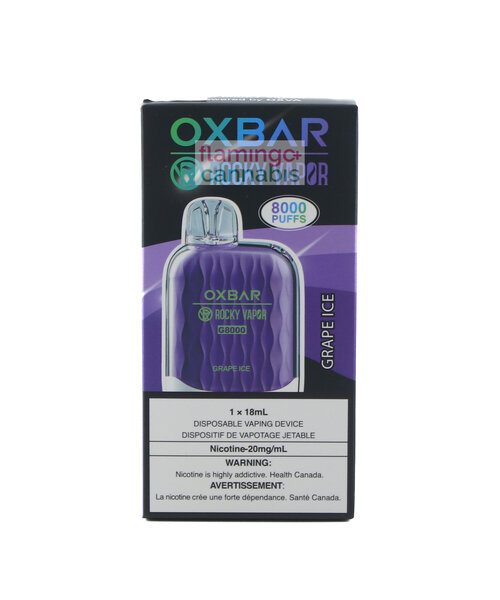 Oxbar Rechargeable 8000 Puff Disposable Vape 20mg Grape Ice