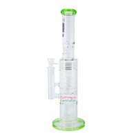 Infyniti 16" Bong with Multiple Percs and Ice Catcher Green