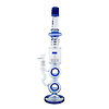 infyniti Infyniti 19" Barrel Splashguard Ribbed Grip Bong Blue infyniti Infyniti 19" Barrel Splashguard Ribbed Grip Bong Blue