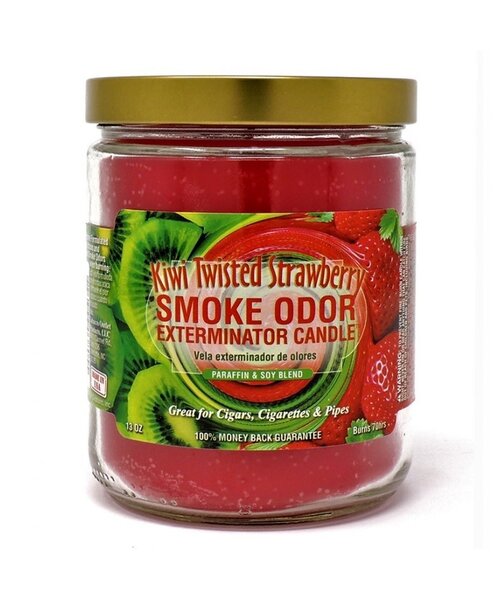 Smoke Odor 13oz Candle Kiwi Twisted Strawberry