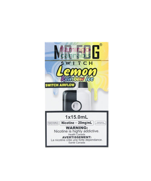 Mr. Fog Switch 5500 Puff Rechargeable Lemon Rainbow Ice 20mg