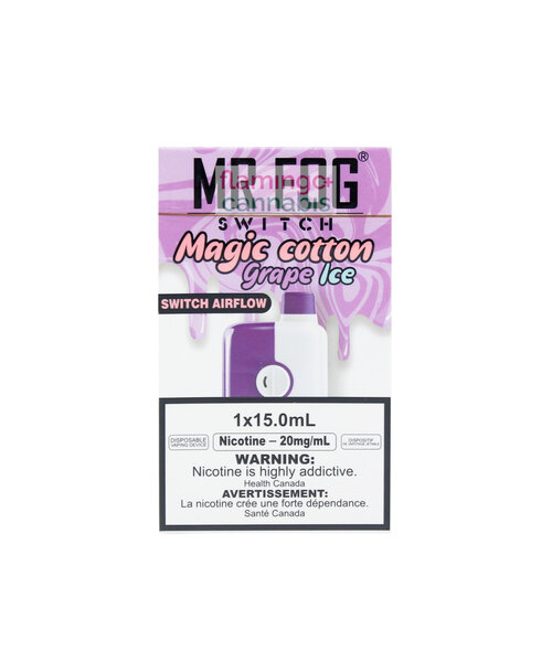 Mr. Fog Switch 5500 Puff Rechargeable Magic Cotton Grape Ice 20mg