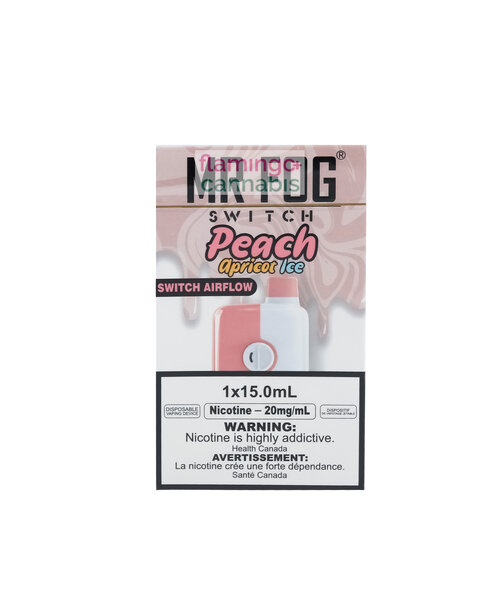 Mr. Fog Switch 5500 Puff Rechargeable Peach Apricot Ice 20mg