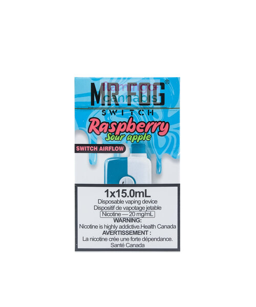 Mr. Fog Switch 5500 Puff Rechargeable Raspberry Sour Apple 20mg