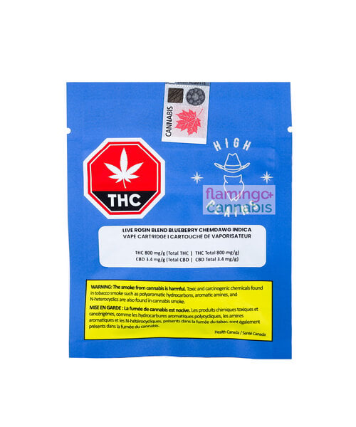 High Plains Blueberry Chemdawg Live Rosin Indica Cartridge 1G