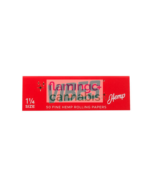 Vibes Hemp 1 1/4  Rolling Papers (50 Papers/Booklet) (red)