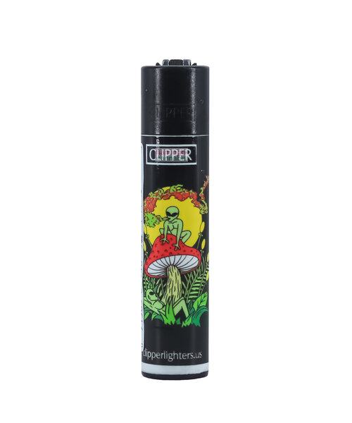 Clipper Refillable Lighter Dark Mushroom Design