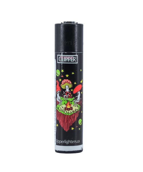 Clipper Refillable Lighter Dark Mushroom Design