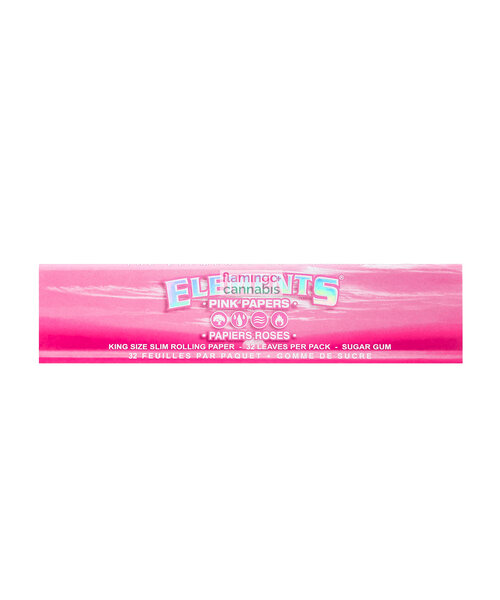 Element King Size Slim Pink Rolling Papers 32 Leaves/Pack