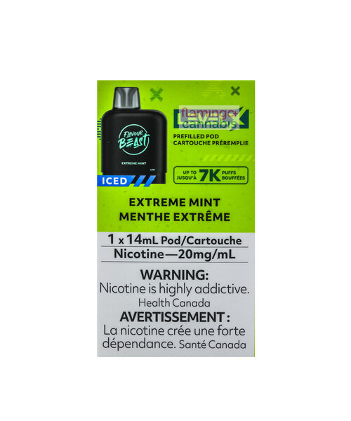 Level-X Flavour Beast Pre-Filled Pod 7000 Puff 20mg 14mL Extreme Mint