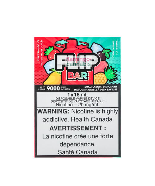 Flip Bar 9000 Dual Flavour Disposable Rechargeable Straw Mango Ice & Tropical Ice 20mg