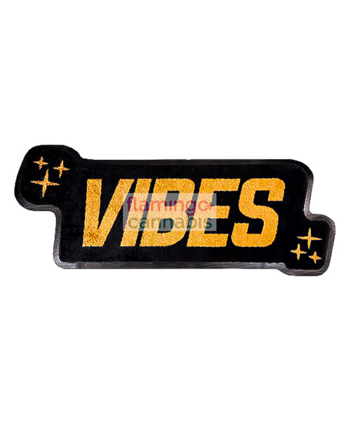 Vibes Die Cut Logo Rug 19" x 48 - Black