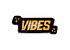 Vibes Vibes Die Cut Logo Rug 19" x 48 - Black