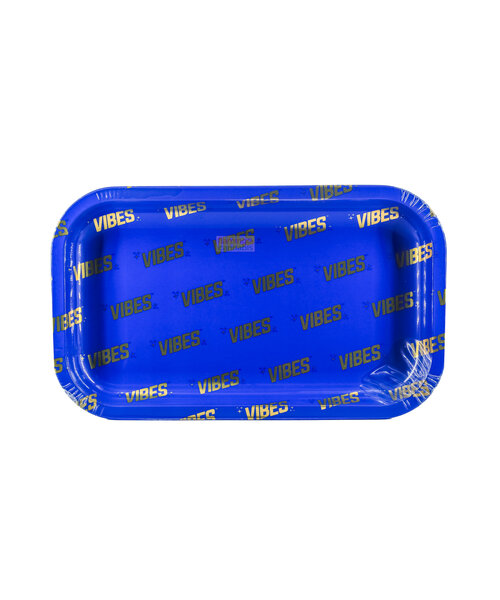Vibes Signature Metal Rolling Tray Blue