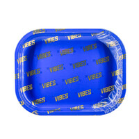 Vibes Signature Metal Rolling Tray Blue