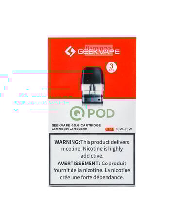 Geekvape Geekvape Q Replacement Pods 0.6ohm Geekvape Geekvape Q Replacement Pods 0.6ohm