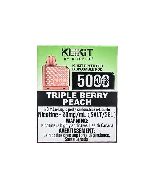 Rufpuf Klikit Pre-Filled Pod 5000 20mg 8mL Triple Berry Peach