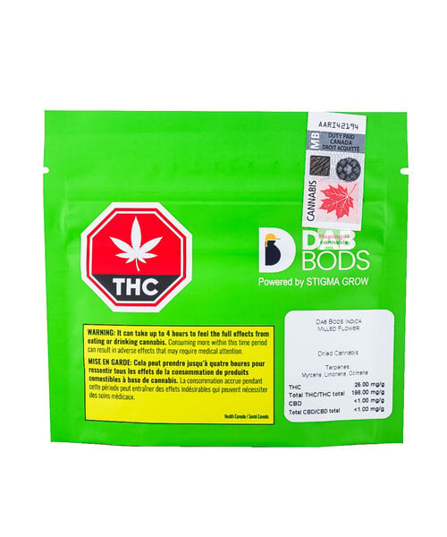 Dab Bods Milled Indica Flower 10G