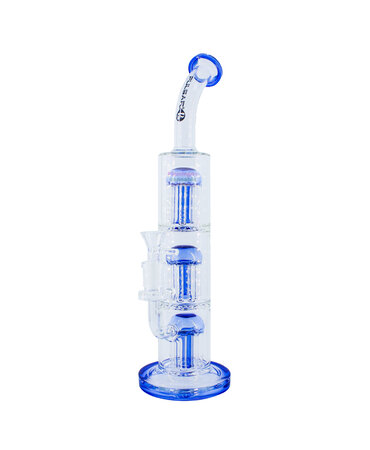 Pulsar Pulsar Triple Jellyfish Perc Bong 14" Assorted Colours