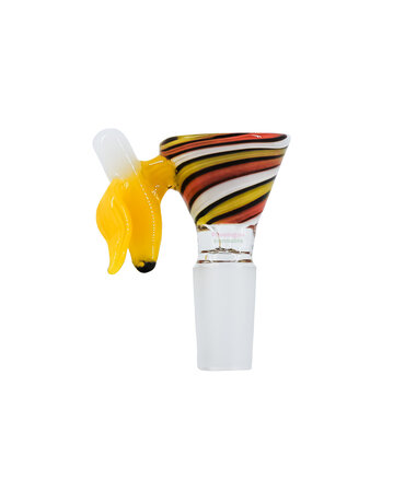 TAU Glass TAU 14mm Andy Warhol Banana Handle Bowl TAU Glass TAU 14mm Andy Warhol Banana Handle Bowl