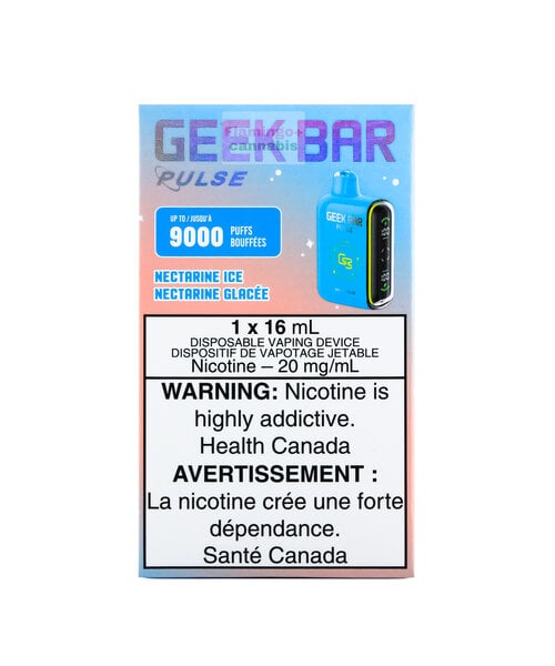 Geek Bar Pulse 9000 Puff Rechargeable Disposable 20mg Nectarine Ice