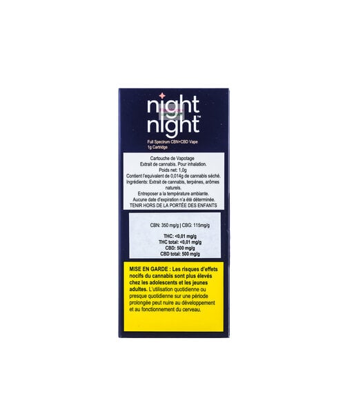 Night Night Full Spectrum CBN + CBD Cartridge 1G