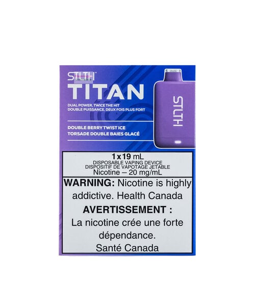 STLTH TITAN 10000 Puffs Rechargeable Disposable 20mg 19mL Double Berry Twist Ice