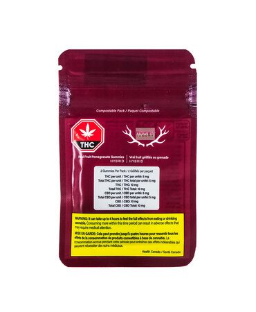 WYLD Wyld Pomegrante 1:1 Hybrid  Gummies 2x5mg WYLD Wyld Pomegrante 1:1 Hybrid  Gummies 2x5mg