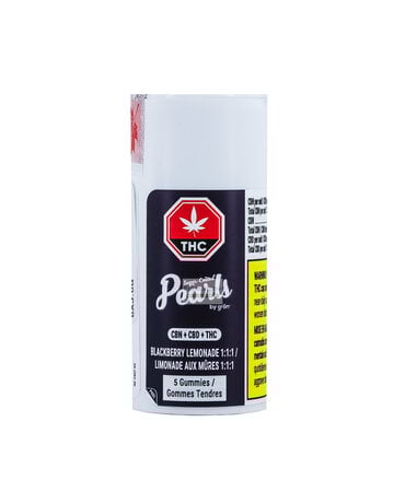 Pearls By Gron Pearls By Gron Blackberry Lemonade 1:1:1 Indica Gummies X5