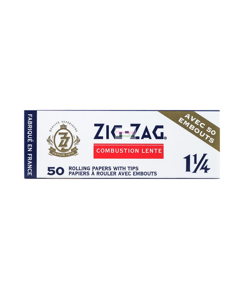 Zig Zag 1 1/4" 50 Rolling Papers With 50 Tips Pack