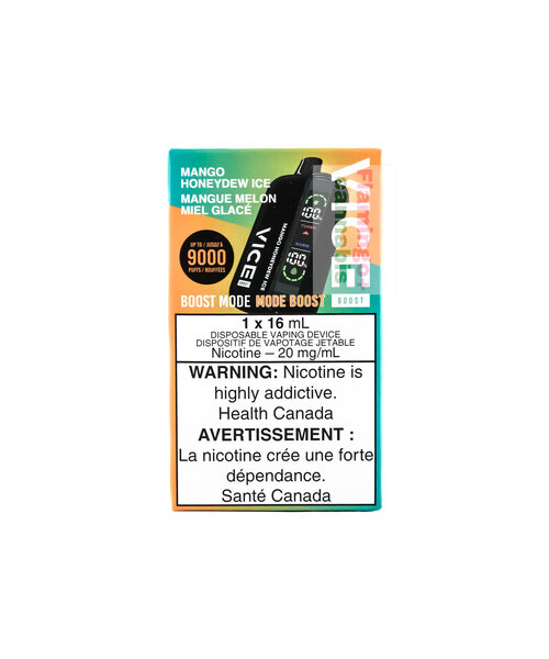 VICE BOOST 9000 Box Disposable Rechargeable Vape Mango Honeydew Ice 20mg