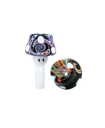 TAU Glass TAU 14mm Psychedelic Mega Mushroom Bowl