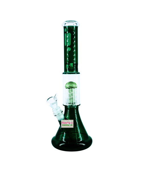 Infyniti 14" Beaker Base Bong With Tree Perc and Ice Catcher Teal