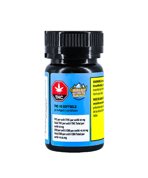 Glacial Gold THC Gel Caps 50X10MG