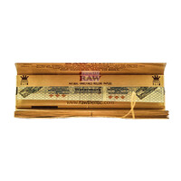 RAW CLASSIC (Brown) King Size Slim Connoisseur Papers w/Tips (Brown)
