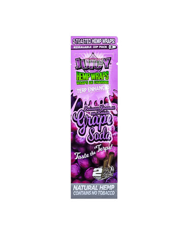 Juicy Jays Juicy Jay's Terp Enhanced Hemp Wraps Grape Soda Juicy Jays Juicy Jay's Terp Enhanced Hemp Wraps Grape Soda