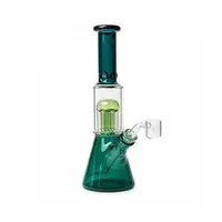 Red Eye Glass 8.5" Dual Chamber Beaker Concentrate Rig W/8 arm Tree Perc
