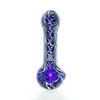 Red Eye Glass 4.5" Paisley Hand Pipe