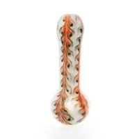 Red Eye Glass 4.5" Paisley Hand Pipe