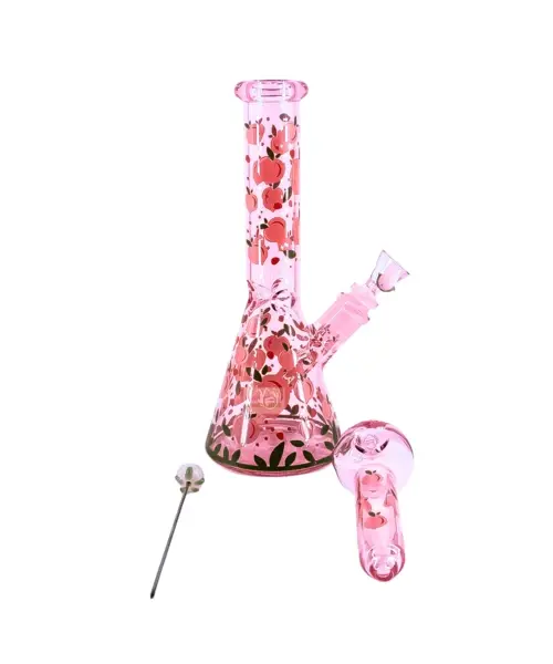 Pulsar Fruit Series Beaker Bong With Pipe & Poker Set