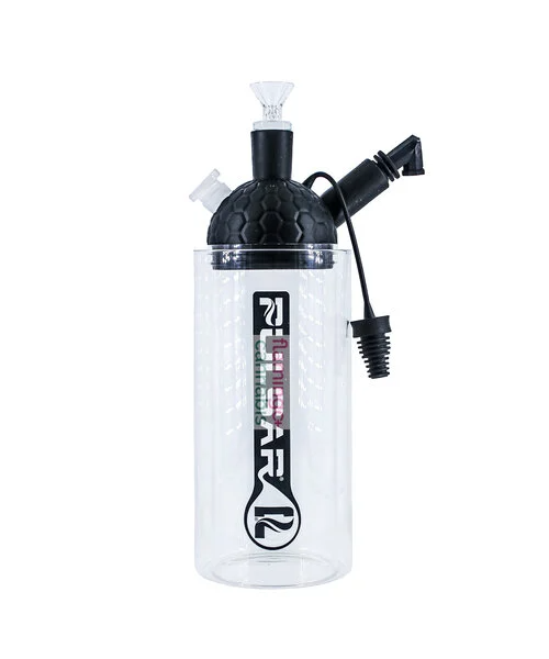 Pulsar Rip Silicone Series Gravity Bong W/ Cart Adapter Attachment Black