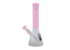 Milky Way Glass Milky Way Glass Hand Carved Bee Hive 14" Beaker Bong Pink w/White Accents
