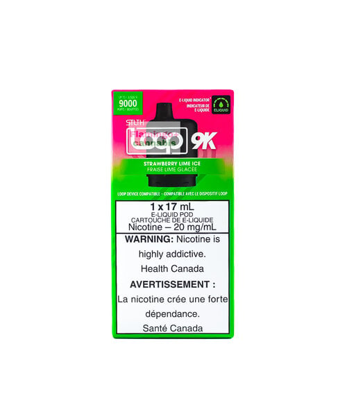 LOOP STLTH Pre-Filled Pod 9k Puff 17mL Strawberry Lime Ice 20mg