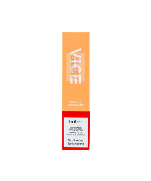 VICE Nicotine Free 2500 Puff Non-Rechargeable Disposable Peach Ice