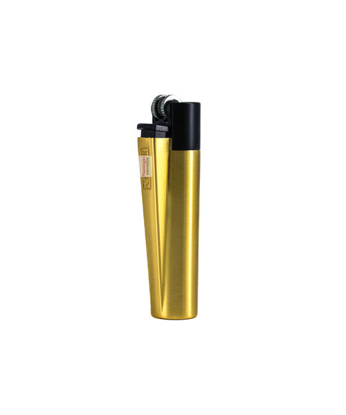 Clipper Metal Refillable Lighter Gold & Black