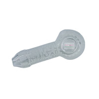 Milky Way Glass 4.5" Maya Face Clear Hand Pipe