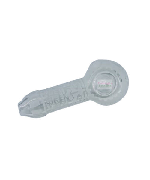 Milky Way Glass 4.5" Maya Face Clear Hand Pipe