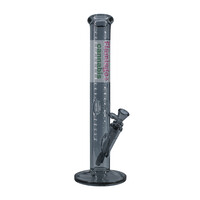 Red Eye Tek 15" Ice Grey Hex Straight Tube Bong